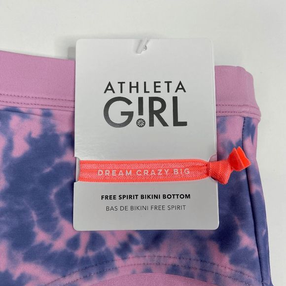 Athleta Girl Free Spirit Bikini Bottom Quartz Pink Size XXL/16 NWT - Picture 5 of 7